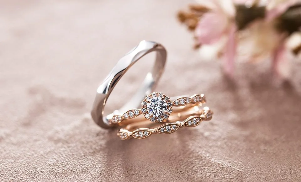 ステルジュラーレ セットリング Droom 婚約+結婚の重ね付け